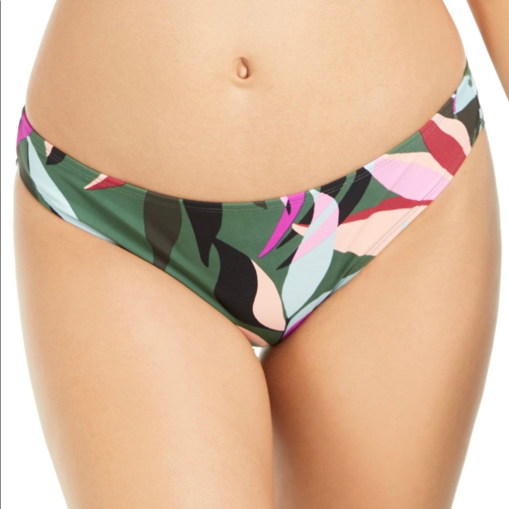 Hula Honey OLIVE MULTI Hyper Printed Bikini Bottom